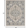 image:imageNourison Concerto IvoryGrey 3 x 5 Area Rug Transitional Bed Room Living Room Dining Room Kitchen Easy Cleaning Non Shedding 3x5Ivory Blue