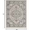 image:imageNourison Concerto IvoryGrey 3 x 5 Area Rug Transitional Bed Room Living Room Dining Room Kitchen Easy Cleaning Non Shedding 3x5Ivory Blue