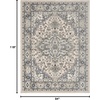 image:imageNourison Concerto IvoryGrey 3 x 5 Area Rug Transitional Bed Room Living Room Dining Room Kitchen Easy Cleaning Non Shedding 3x5Ivory Blue