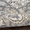 image:imageNourison Concerto IvoryGrey 3 x 5 Area Rug Transitional Bed Room Living Room Dining Room Kitchen Easy Cleaning Non Shedding 3x5Ivory Blue