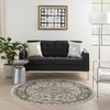 image:imageNourison Concerto IvoryGrey 3 x 5 Area Rug Transitional Bed Room Living Room Dining Room Kitchen Easy Cleaning Non Shedding 3x5Ivory Blue