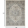 image:imageNourison Concerto IvoryGrey 3 x 5 Area Rug Transitional Bed Room Living Room Dining Room Kitchen Easy Cleaning Non Shedding 3x5Ivory Grey
