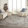 image:imageNourison Concerto IvoryGrey 3 x 5 Area Rug Transitional Bed Room Living Room Dining Room Kitchen Easy Cleaning Non Shedding 3x5Ivory Grey