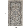 image:imageNourison Concerto IvoryGrey 3 x 5 Area Rug Transitional Bed Room Living Room Dining Room Kitchen Easy Cleaning Non Shedding 3x5Ivory Grey