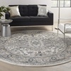 image:imageNourison Concerto IvoryGrey 3 x 5 Area Rug Transitional Bed Room Living Room Dining Room Kitchen Easy Cleaning Non Shedding 3x5Ivory Grey
