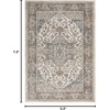 image:imageNourison Concerto IvoryGrey 3 x 5 Area Rug Transitional Bed Room Living Room Dining Room Kitchen Easy Cleaning Non Shedding 3x5Ivory Grey