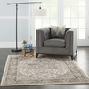 image:imageNourison Concerto IvoryGrey 3 x 5 Area Rug Transitional Bed Room Living Room Dining Room Kitchen Easy Cleaning Non Shedding 3x5Ivory Grey