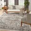 image:imageNourison Concerto IvoryGrey 3 x 5 Area Rug Transitional Bed Room Living Room Dining Room Kitchen Easy Cleaning Non Shedding 3x5Ivory Grey