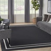 image:imageNourison Essentials 108x144 Fabric IndoorOutdoor Rug in Black Ivory