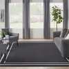 image:imageNourison Essentials 108x144 Fabric IndoorOutdoor Rug in Black Ivory