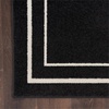 image:imageNourison Essentials 108x144 Fabric IndoorOutdoor Rug in Black Ivory