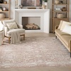 image:imageNourison Heirloom Blend Ivory Multicolor 8 x 10 Area Rug  Easy Clean Non Shedding Bed Room Living Room Dining Room Kitchen 8 x 10Brick