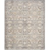 image:imageNourison Heirloom Blend Ivory Multicolor 8 x 10 Area Rug  Easy Clean Non Shedding Bed Room Living Room Dining Room Kitchen 8 x 10Charcoal Multicolor