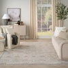 image:imageNourison Heirloom Blend Ivory Multicolor 8 x 10 Area Rug  Easy Clean Non Shedding Bed Room Living Room Dining Room Kitchen 8 x 10Light Grey