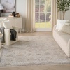 image:imageNourison Heirloom Blend Ivory Multicolor 8 x 10 Area Rug  Easy Clean Non Shedding Bed Room Living Room Dining Room Kitchen 8 x 10Light Grey