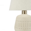 image:imageNourison Home 16 Cream Natural Textured Ceramic Accent Table Lamp Farmhouse Boho for Bedroom Living Room End Table Coffee Table Lamp