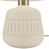 image:imageNourison Home 16 Cream Natural Textured Ceramic Accent Table Lamp Farmhouse Boho for Bedroom Living Room End Table Coffee Table Lamp