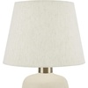 image:imageNourison Home 16 Cream Natural Textured Ceramic Accent Table Lamp Farmhouse Boho for Bedroom Living Room End Table Coffee Table Lamp