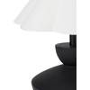 image:imageNourison Home 18 Black Wood Table Lamp with Fluted Shade for Bedroom Living Room Dining Entryway