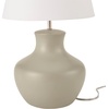 image:imageNourison Home 18 Grey Organic Gourd Ceramic Table Lamp for Bedroom Living Room Dining Entryway