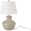 image:imageNourison Home 18 Grey Organic Gourd Ceramic Table Lamp for Bedroom Living Room Dining Entryway