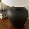 image:imageNourison Home 20 Rustic Terracotta Ceramic Table Lamp with Fabric Shade Bedside Nightstand Lamp for Bedroom Living Room EntrywayBlack