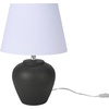 image:imageNourison Home 20 Rustic Terracotta Ceramic Table Lamp with Fabric Shade Bedside Nightstand Lamp for Bedroom Living Room EntrywayBlack