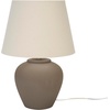 image:imageNourison Home 20 Rustic Terracotta Ceramic Table Lamp with Fabric Shade Bedside Nightstand Lamp for Bedroom Living Room EntrywayBrown