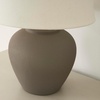 image:imageNourison Home 20 Rustic Terracotta Ceramic Table Lamp with Fabric Shade Bedside Nightstand Lamp for Bedroom Living Room EntrywayBrown