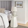 image:imageNourison Home 20 Rustic Terracotta Ceramic Table Lamp with Fabric Shade Bedside Nightstand Lamp for Bedroom Living Room EntrywaySand