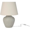 image:imageNourison Home 20 Rustic Terracotta Ceramic Table Lamp with Fabric Shade Bedside Nightstand Lamp for Bedroom Living Room EntrywaySand