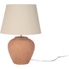 image:imageNourison Home 20 Rustic Terracotta Ceramic Table Lamp with Fabric Shade Bedside Nightstand Lamp for Bedroom Living Room EntrywayTerracotta