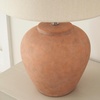 image:imageNourison Home 20 Rustic Terracotta Ceramic Table Lamp with Fabric Shade Bedside Nightstand Lamp for Bedroom Living Room EntrywayTerracotta
