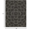 image:imageNourison Home 2000 Traditional BlackGrey 79 x 99 Area Rug Easy Cleaning Non Shedding Bed Room Living Room Dining Room Kitchen 8x10BlkGrey