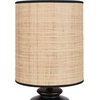 image:imageNourison Home 22 Black Ceramic and Straw Tiered Table Lamp for Bedroom Living Room Console Entryway