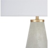image:imageNourison Home 22 Light Grey Natural Concrete Table Lamp Modern Industrial Transitional Design for Bedside Table Living Room Home Office Dining Entryway