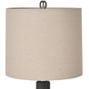 image:imageNourison Home 22 Terracotta Orange Ceramic Table Lamp with Oatmeal Linen Shade for Modern Farmhouse Bedside Lamp Living Room Lamp Small Accent Lamp for Dining RoomBlack