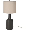 image:imageNourison Home 22 Terracotta Orange Ceramic Table Lamp with Oatmeal Linen Shade for Modern Farmhouse Bedside Lamp Living Room Lamp Small Accent Lamp for Dining RoomBlack