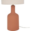 image:imageNourison Home 22 Terracotta Orange Ceramic Table Lamp with Oatmeal Linen Shade for Modern Farmhouse Bedside Lamp Living Room Lamp Small Accent Lamp for Dining RoomTerracotta