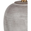 image:imageNourison Home 23 Black Vintage Distressed Ceramic Pot Table Lamp for Bedroom Living Room End Table with White Conical Empire ShadeEarth Brown