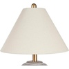 image:imageNourison Home 23 Black Vintage Distressed Ceramic Pot Table Lamp for Bedroom Living Room End Table with White Conical Empire ShadeEarth Brown