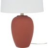 image:imageNourison Home 23 Black Vintage Distressed Ceramic Pot Table Lamp for Bedroom Living Room End Table with White Conical Empire ShadeTerracotta