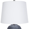 image:imageNourison Home 23 Black Vintage Distressed Ceramic Pot Table Lamp for Bedroom Living Room End Table with White Conical Empire ShadeVintage Black
