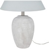 image:imageNourison Home 23 Black Vintage Distressed Ceramic Pot Table Lamp for Bedroom Living Room End Table with White Conical Empire ShadeVintage Grey
