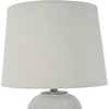 image:imageNourison Home 23 Black Vintage Distressed Ceramic Pot Table Lamp for Bedroom Living Room End Table with White Conical Empire ShadeVintage Grey