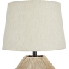 image:imageNourison Home 23 Jute Woven Natural Rope Table Lamp Farmhouse Boho Beach House Coastal for Bedroom Living Room Dining Room Lightweight Design with Oatmeal Linen ShadeHemp Rope