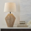image:imageNourison Home 23 Jute Woven Natural Rope Table Lamp Farmhouse Boho Beach House Coastal for Bedroom Living Room Dining Room Lightweight Design with Oatmeal Linen ShadeHemp Rope