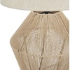 image:imageNourison Home 23 Jute Woven Natural Rope Table Lamp Farmhouse Boho Beach House Coastal for Bedroom Living Room Dining Room Lightweight Design with Oatmeal Linen ShadeHemp Rope
