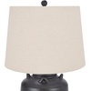 image:imageNourison Home 24 Black Farmhouse Ceramic Pottery Jug Table Lamp for Bedside Table Living Room Office EntrywayBlack