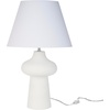 image:imageNourison Home 26 Cloudcrest White Ceramic Table Lamp for Bedside Table Living Room Dining Room Buffet Entryway